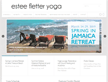 Tablet Screenshot of esteeyoga.com